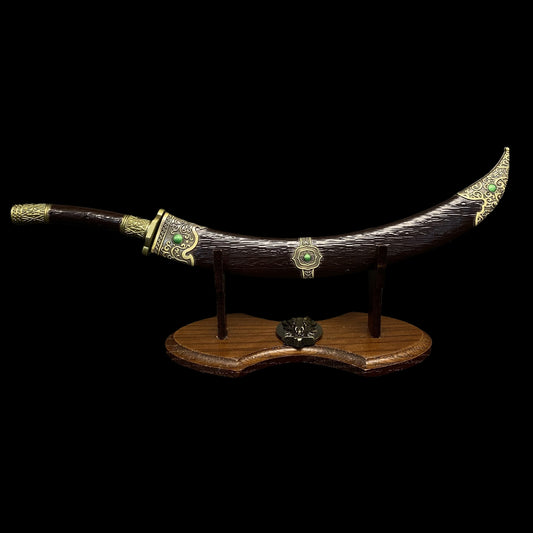 Chinese Ancient  Cold Weapon Xiliang Wandao Metal Mini Replica