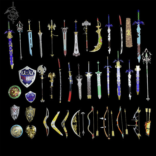 Link Metal Weapons Miniature Display Art