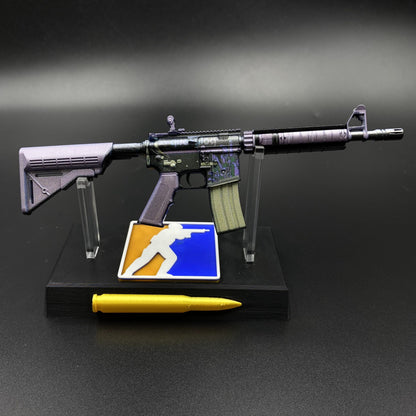 CS Game Skin M4A4 Polysoup Mini Metal Game Replica For Collection