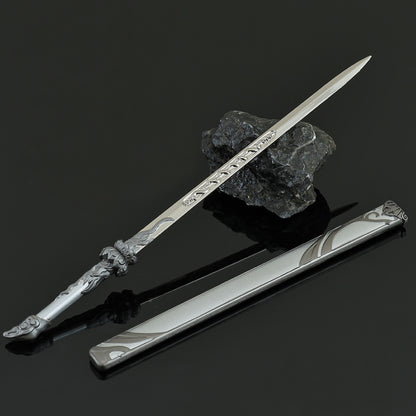Longxiang Sword Alloy Collectible Replica, Decorative Fantasy Sword with Sheath