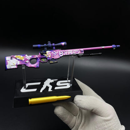 CS2 Game Peripheral - Tiny Gun Crakow! AWP Metal Replica Game Prop Collectible
