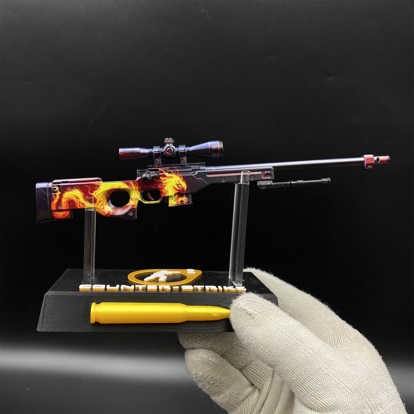 Hot Game CS2 Wildfire AWP Metal Replica Game Prop Collectible