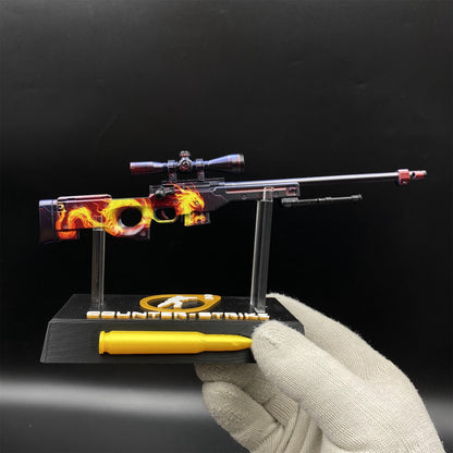 Hot Game CS2 Wildfire AWP Metal Replica Game Prop Collectible