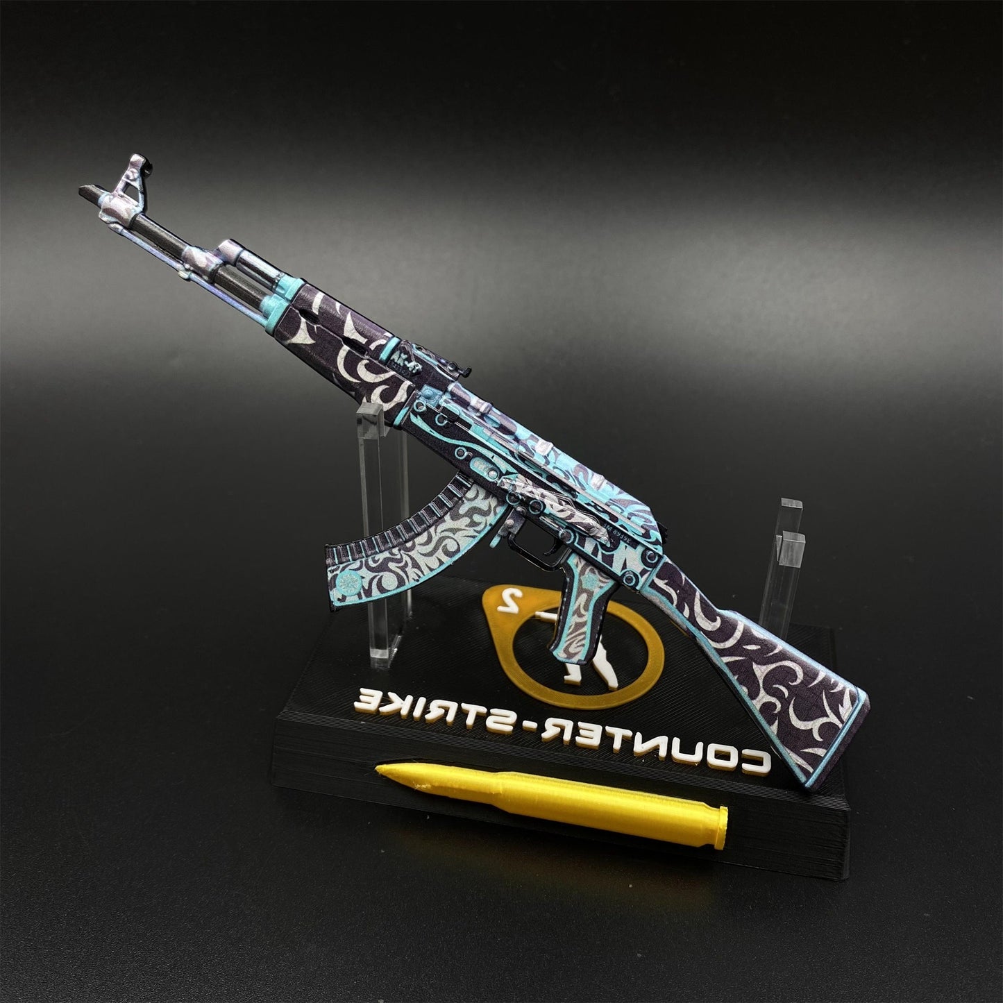 Hot Game CS2 AK47 Frontside Misty Mini Metal Replica Game Prop Collectible
