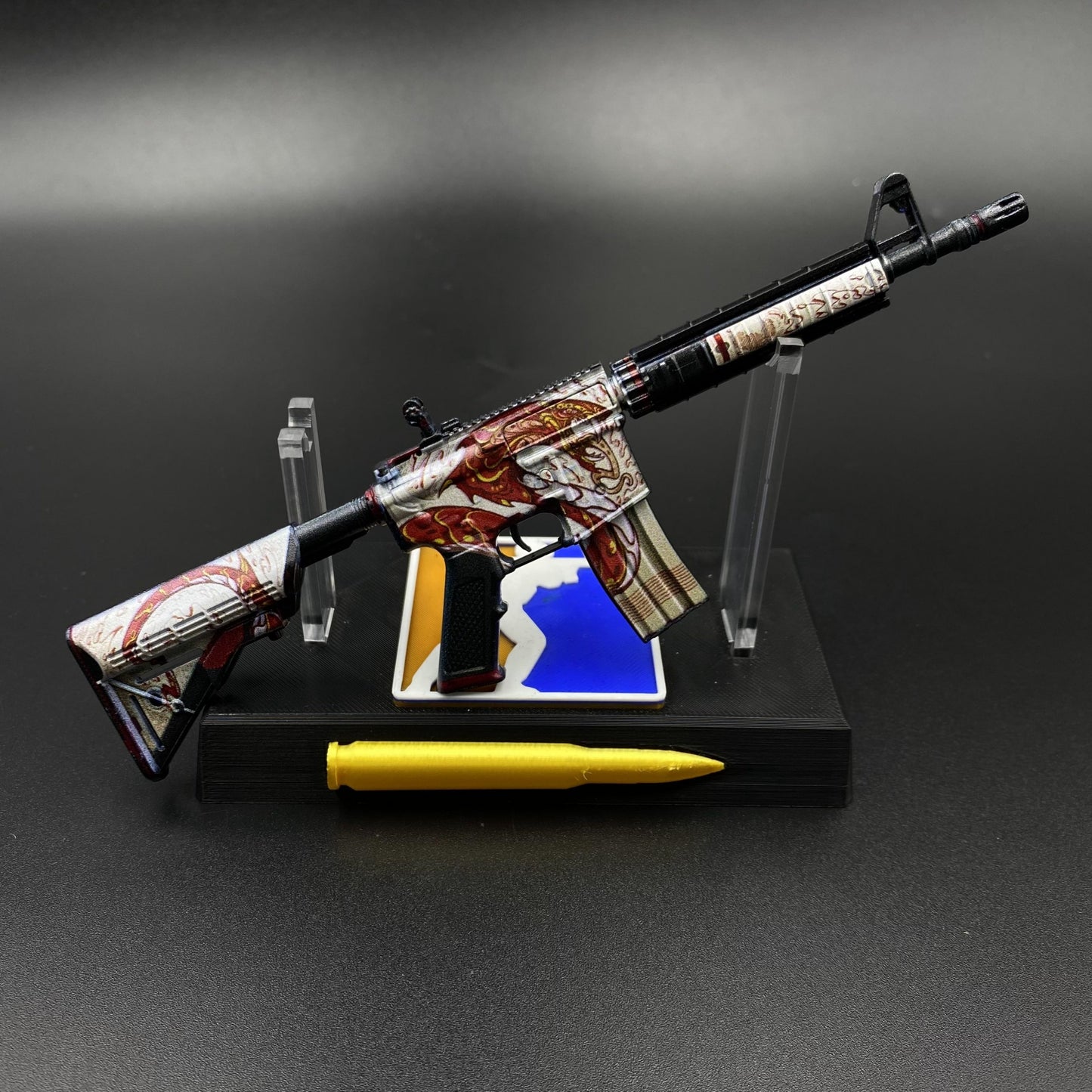 Hot Game CS Skin M4A4 The Dragon King Mini Metal Replica For Collectible
