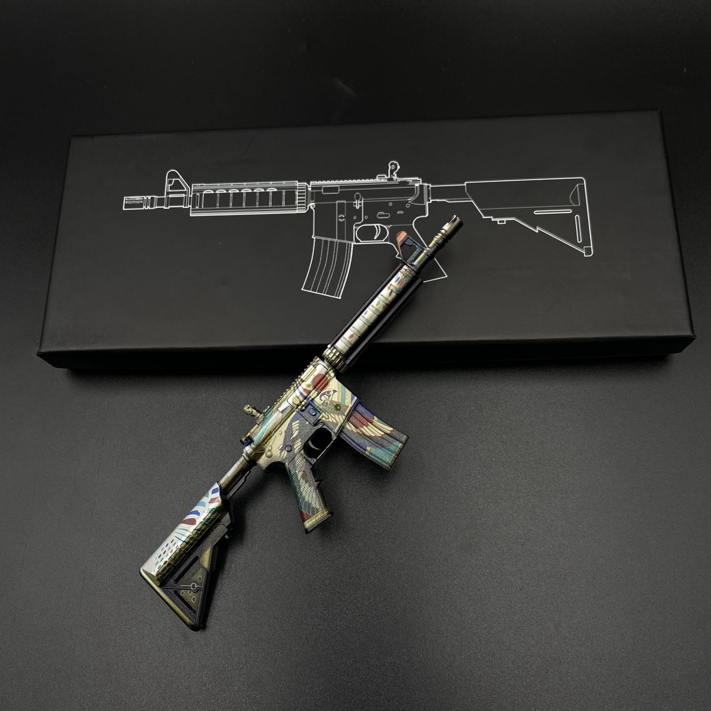 CS Game Skin M4A4 Eye of Horus Mini Metal Game Replica For Collection
