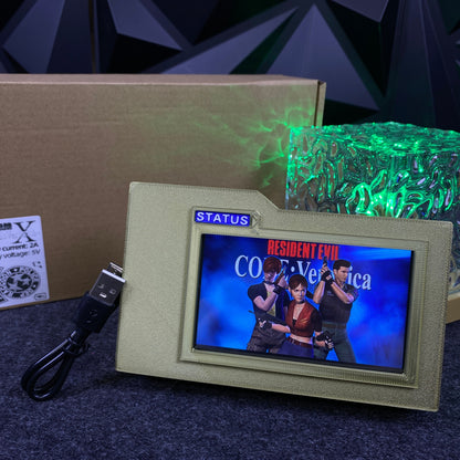 3D Printed Biohazard Code Veronica Inspired Chris Status Panel Replica Prop