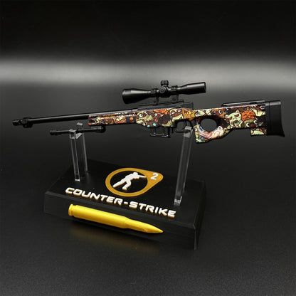 Hot Game CS2 PAW AWP Sniper Rifle Metal Replica Game Prop Collectible