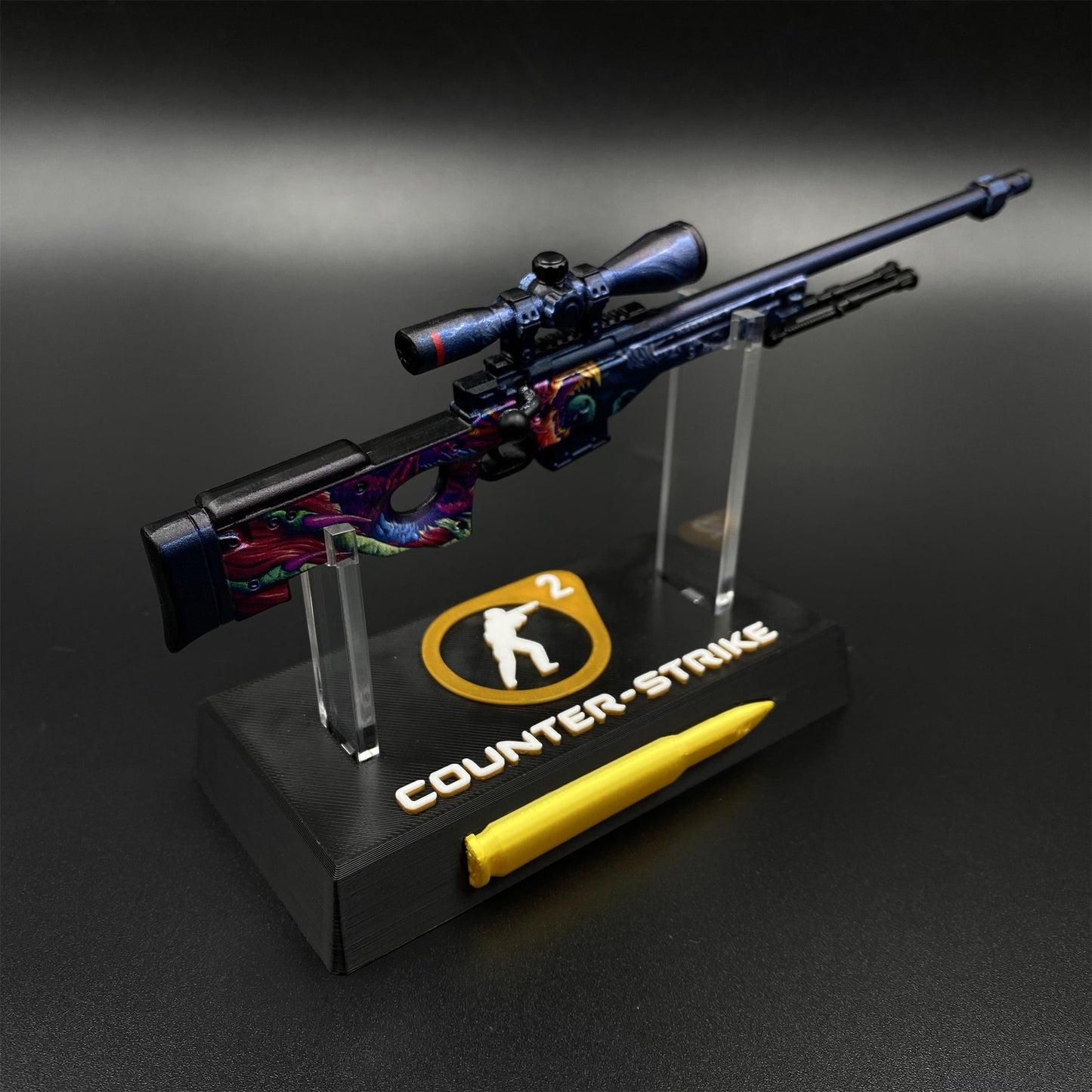 Hot Game CS2 Tiny Gun Hyper Beast AWP Metal Replica Game Prop Collectible