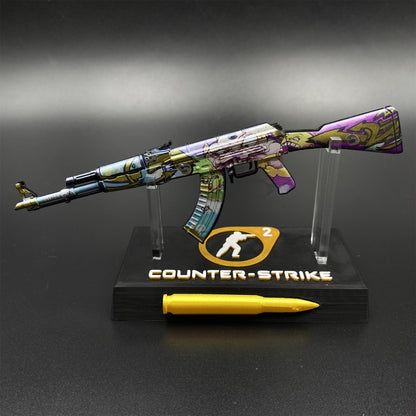 Metal Tiny CS2 Hot Skin B the Monster AK47 Gun Miniature For Collection