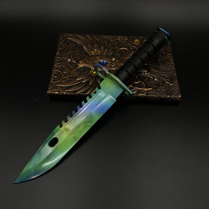 Life-Size CS2 Doppler Phase 2 Bayonet Collectible Model 420 Steel Dull Blade Replica