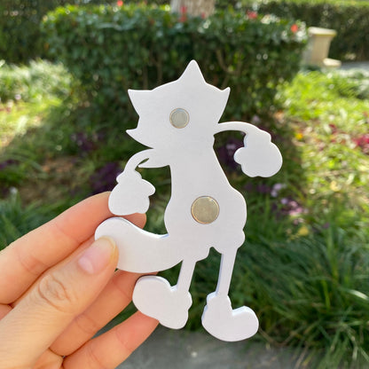 Cartoon Mr. Raccoon Fridge Magnet, Fan-Made Refrigerator Decoration Magnet for Game Collectors