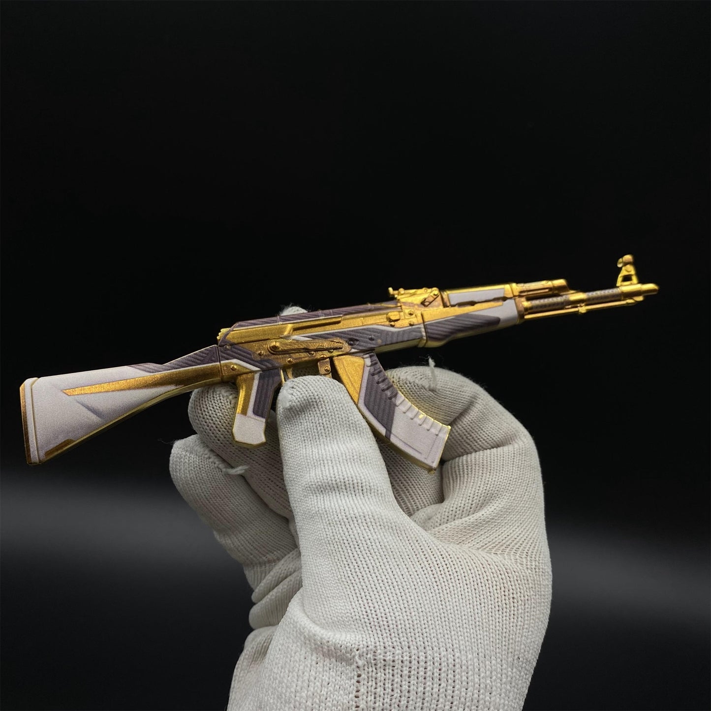 Hot Game CS2 AK47 The Oligarch Skin Mini Metal Replica Game Prop Collectible