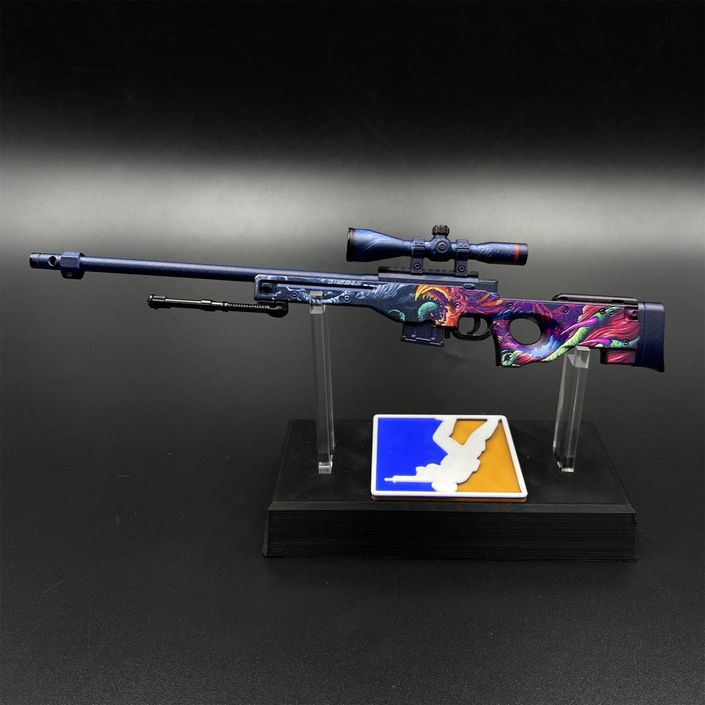Hot Game CS2 Tiny Gun Hyper Beast AWP Metal Replica Game Prop Collectible