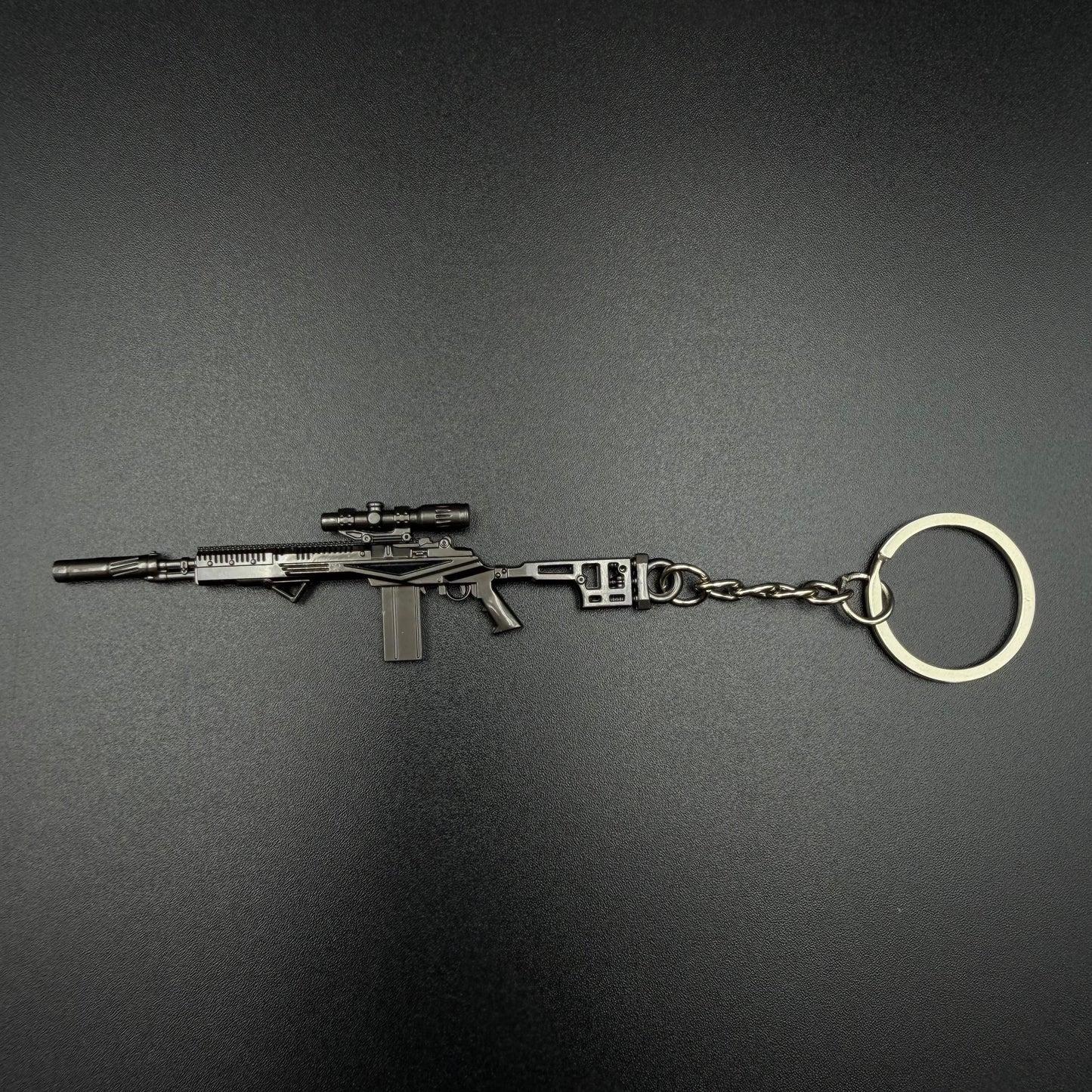 Mini Metal Gun Props Keychain - Gaming Weapon Backpack Pendant