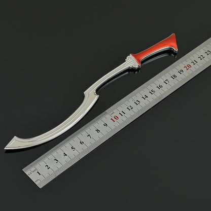 Ancient Egyptian Khopesh Sword Replica Pharaoh Curved Sickle Sword Metal Replica, Unsharpened Historical Weapon Collectible Ornament