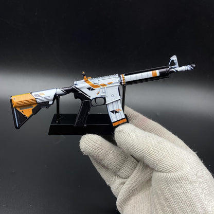 CS Game Skin M4A4 Asiimov Mini Metal Game Replica For Collection