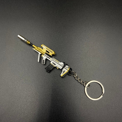 Delta Force Mini Assault Rifle Alloy Keychain, FPS Game Fan Collectible Gift