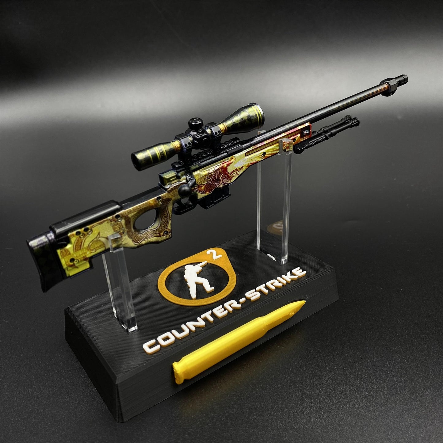 CS2 Game Peripheral - Dragon Lore AWP Metal Replica Game Prop Collectible
