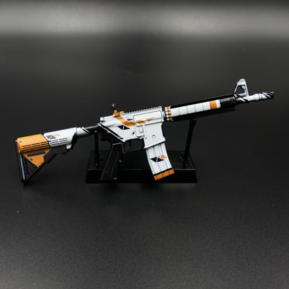 CS Game Skin M4A4 Asiimov Mini Metal Game Replica For Collection