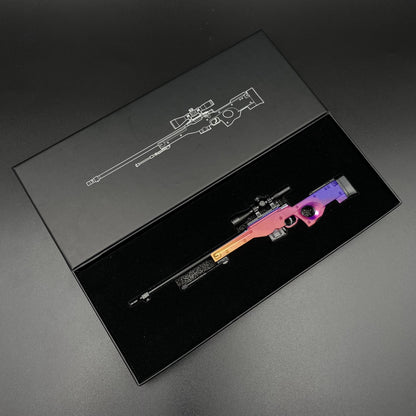 Hot Game CS2 Tiny Gun Fade AWP Metal Replica Game Prop Collectible