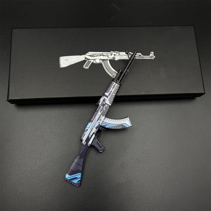 Hot Game CS2 AK-47 Vulcan Skin Tiny Gun Metal Replica Game Prop Collectible