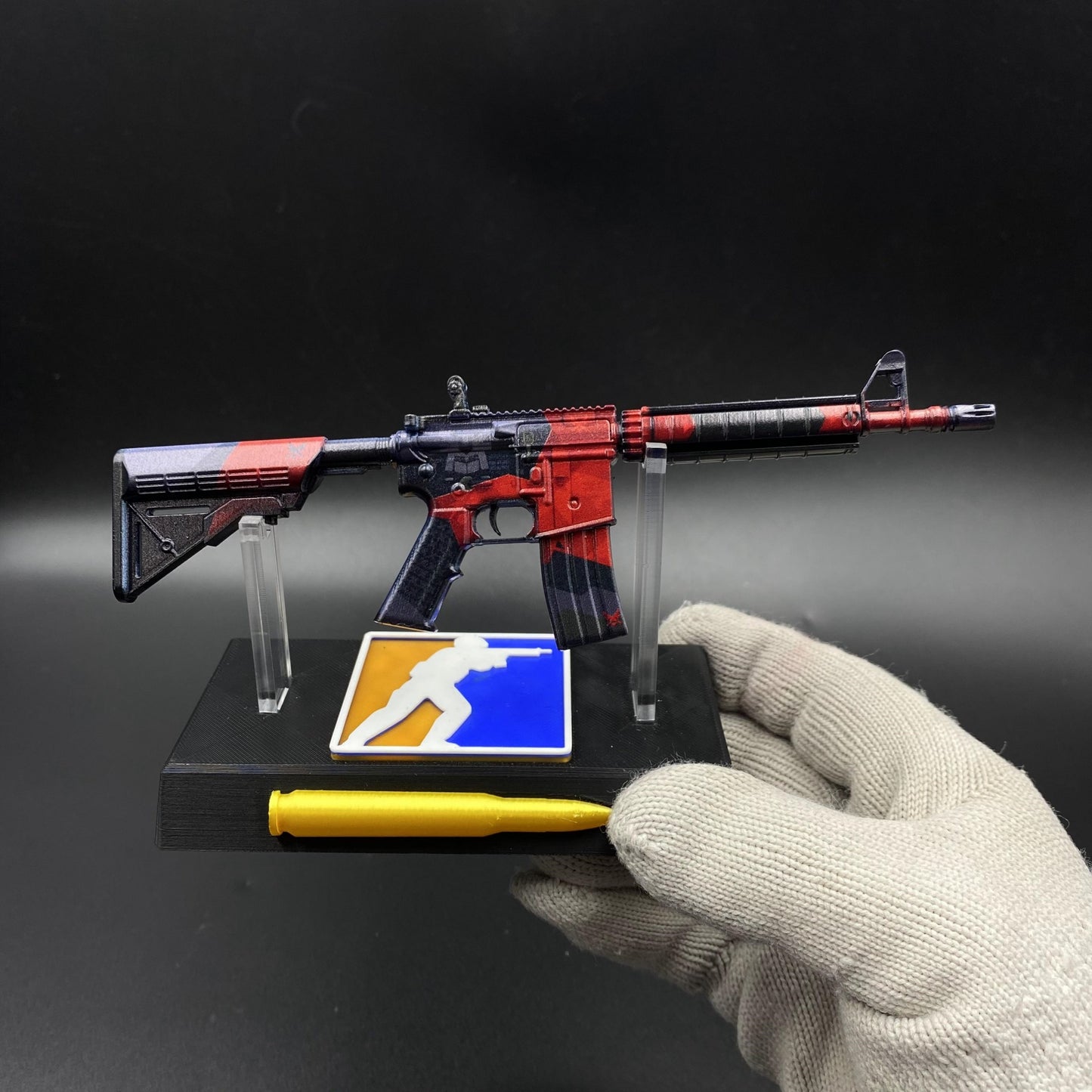 CS2 Game Skin M4A4 Evil Daimyo Mini Metal Game Replica For Collection