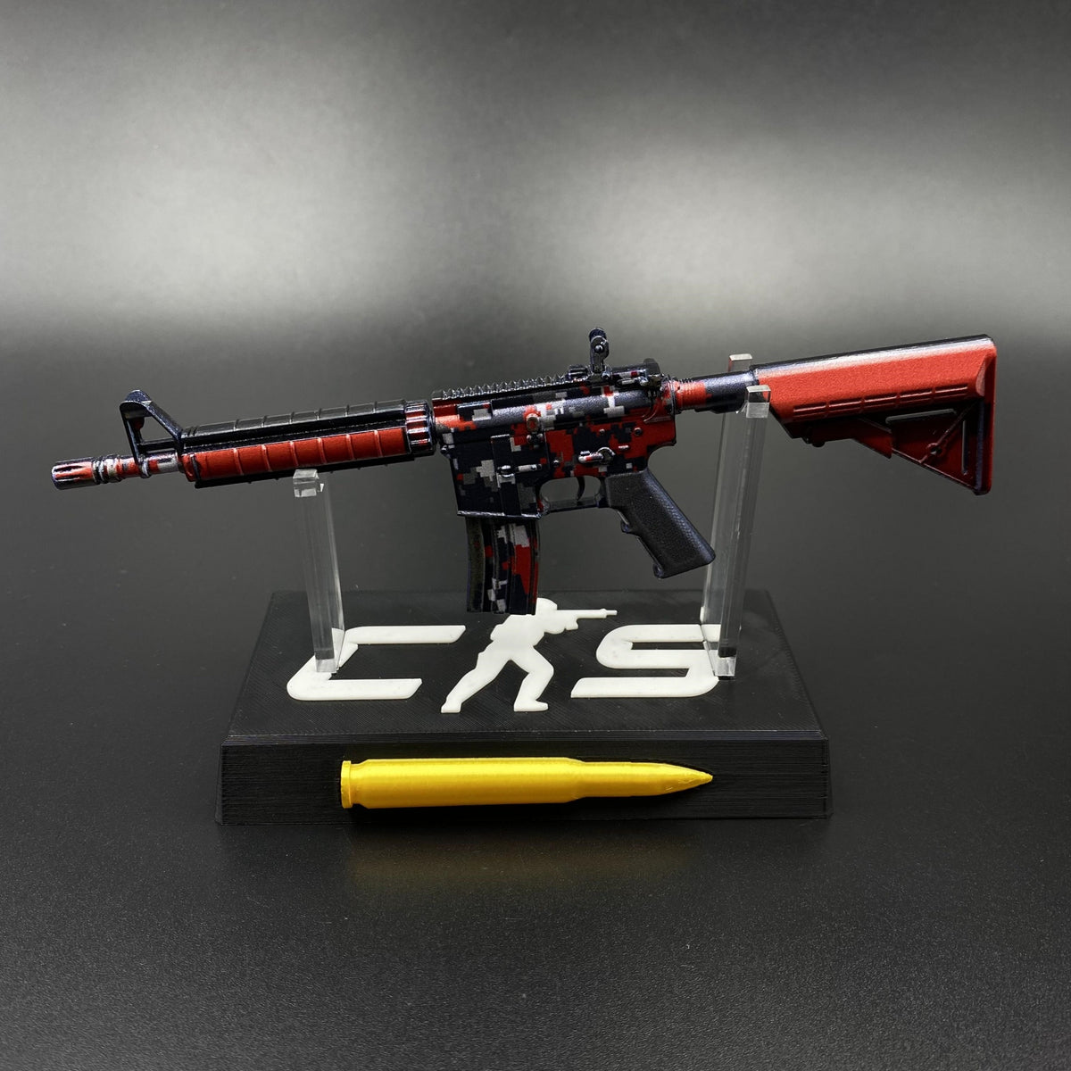 M4A4 Red DDPAT Gun CS2 Game Replica For Collectible