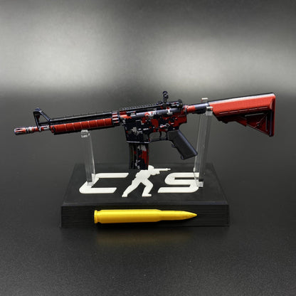 M4A4 Red DDPAT Gun CS2 Game Replica For Collectible