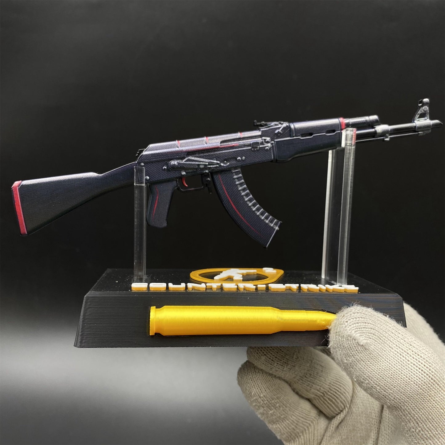 Hot Game CS2 Redline AK47 Metal Replica Game Prop Collectible