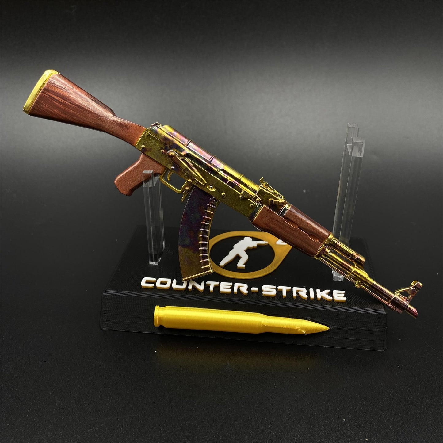 Hot Game CS2 AK47 Case Hardened Metal Replica Game Prop Collectible