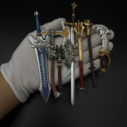 WoW Mini Alloy Weapon Set | Warcraft Fantasy Game Replica Collection