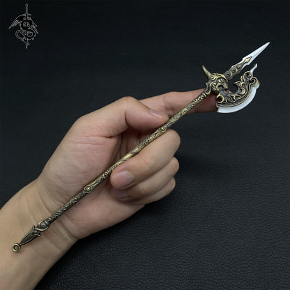 Ancient Chinese Cold Weapon Battle-axe Metal Replica