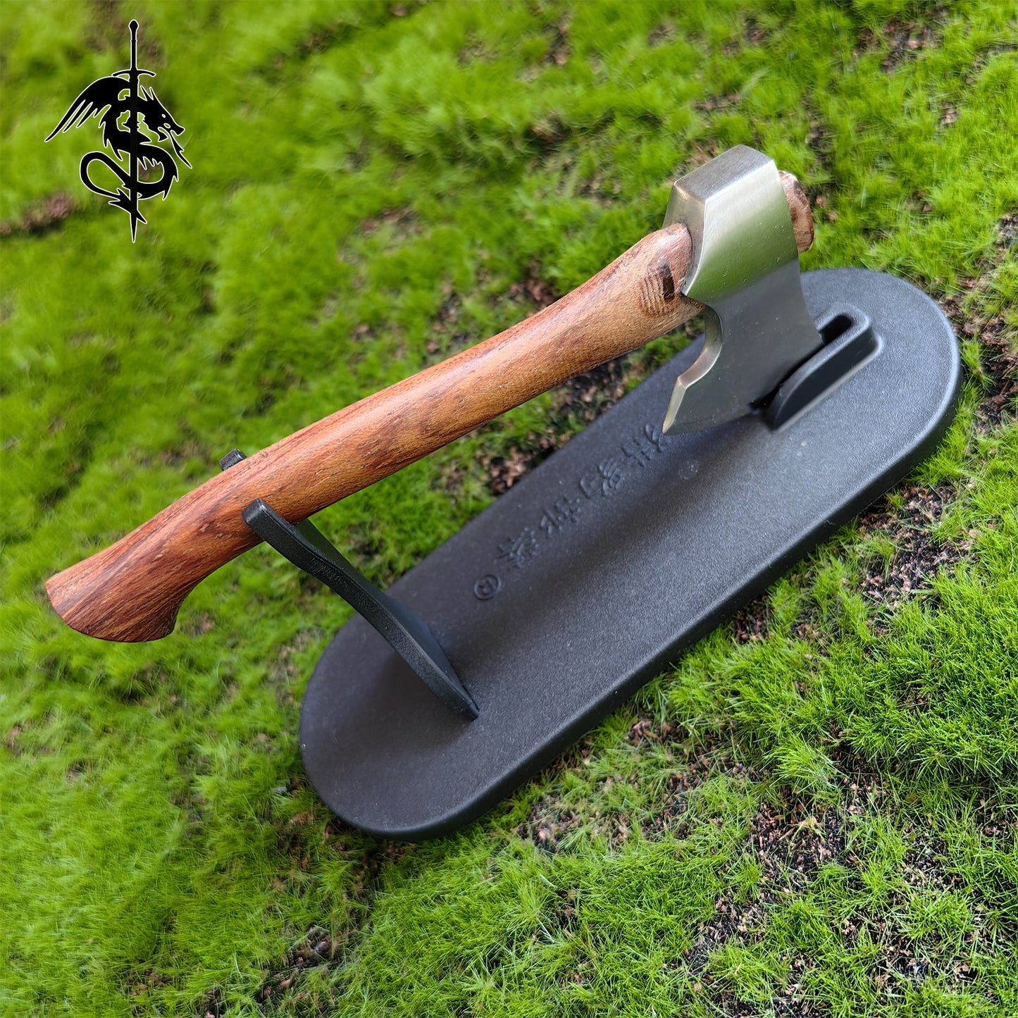 EDC Axe Hand-Forged Wooden Handle Axe Portable Mini Outdoor Tool