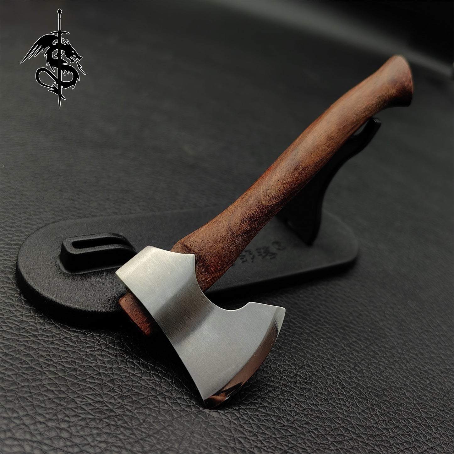 EDC Axe Hand-Forged Wooden Handle Axe Portable Mini Outdoor Tool