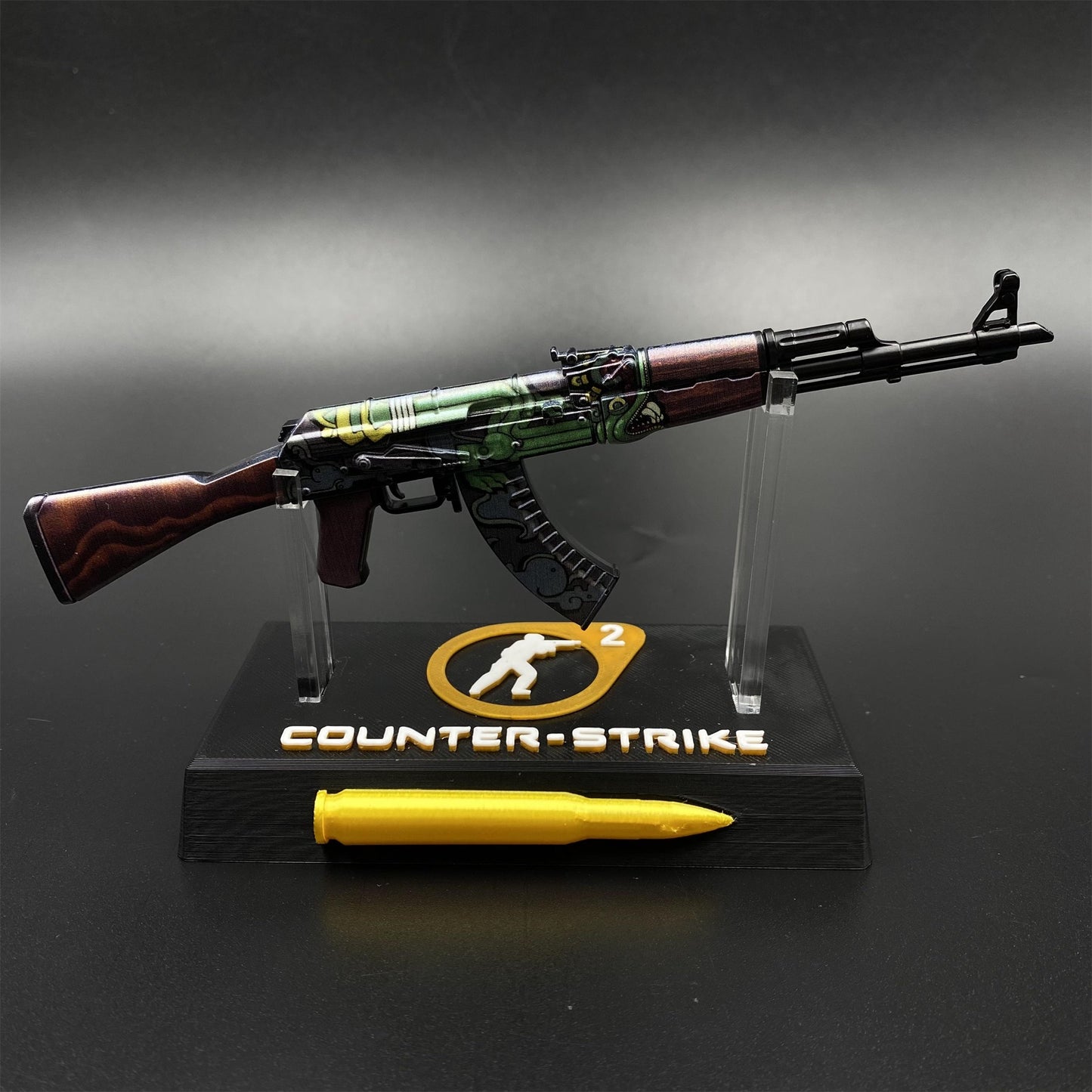 Hot Game CS2 Fire Serpent AK47 Metal Replica Game Prop Collectible