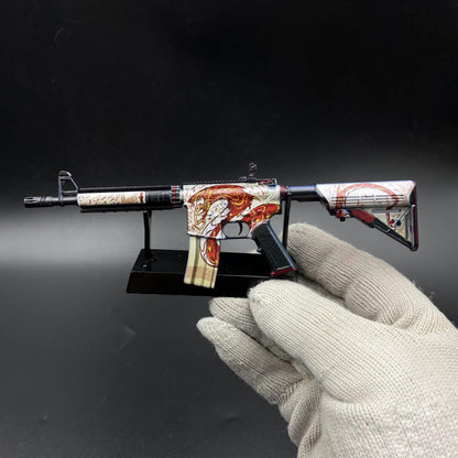 Hot Game CS Skin M4A4 The Dragon King Mini Metal Replica For Collectible