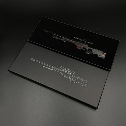 Hot Game CS2 Red Line AWP Metal Replica Game Prop Collectible