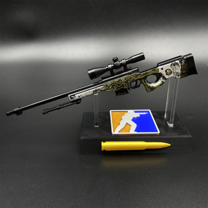 Hot Game CS2 Worm God AWP Metal Replica Game Prop Collectible