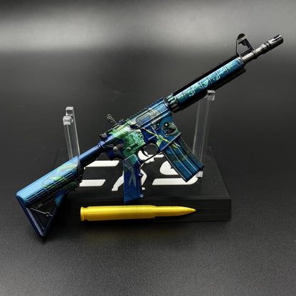 CS Game Skin M4A4 Poseidon Mini Metal Game Replica For Collection