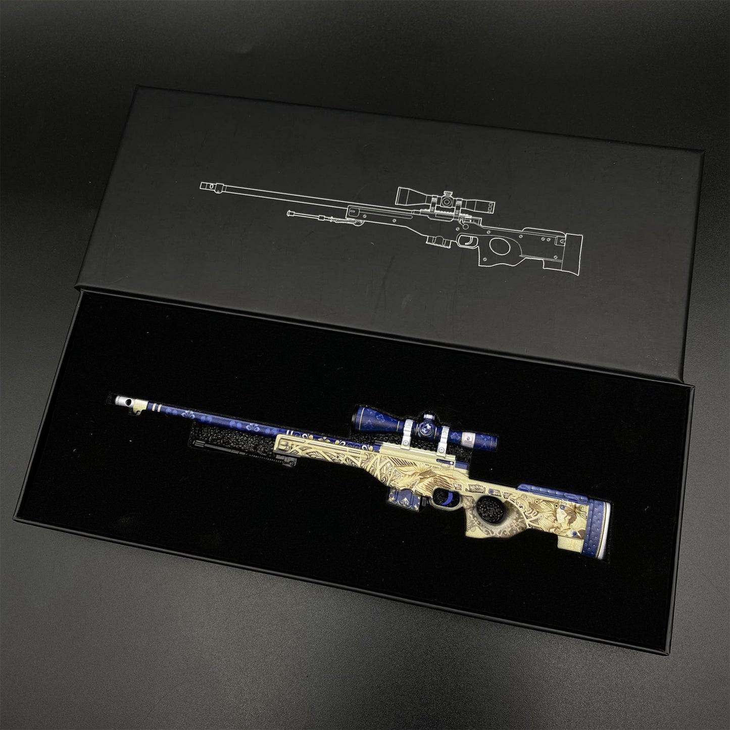 Hot Game CS2 Queen's Gambit AWP Metal Replica Game Prop Collectible