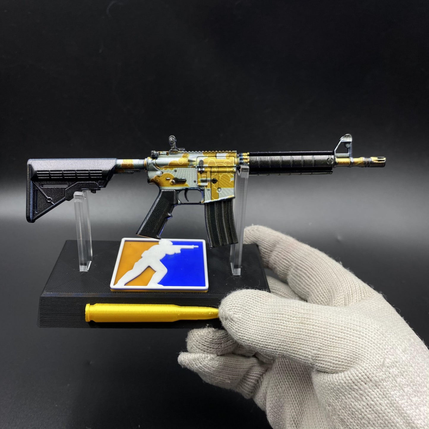 CS Game Skin M4A4 Daybreak Mini Metal Game Replica For Collection