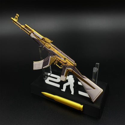 Hot Game CS2 AK47 The Oligarch Skin Mini Metal Replica Game Prop Collectible