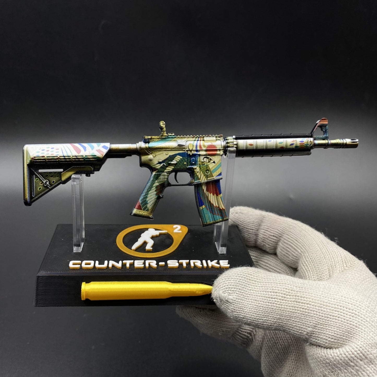 CS Game Skin M4A4 Eye of Horus Mini Metal Game Replica For Collection