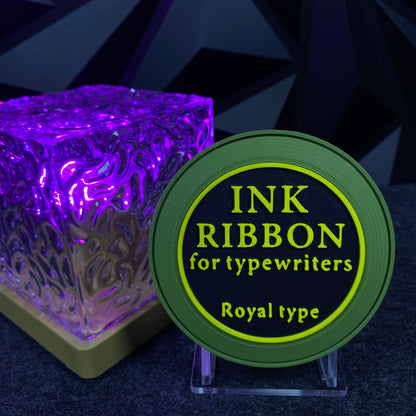 3D Printed Ink Ribbon Speaker Replica Prop, Horror Game Fan Art Desktop Decor, Collectible Gaming Ornament Gift
