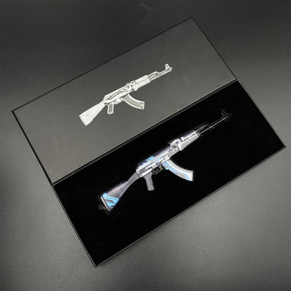 Hot Game CS2 AK-47 Vulcan Skin Tiny Gun Metal Replica Game Prop Collectible