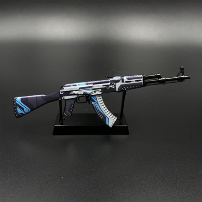 Hot Game CS2 AK-47 Vulcan Skin Tiny Gun Metal Replica Game Prop Collectible