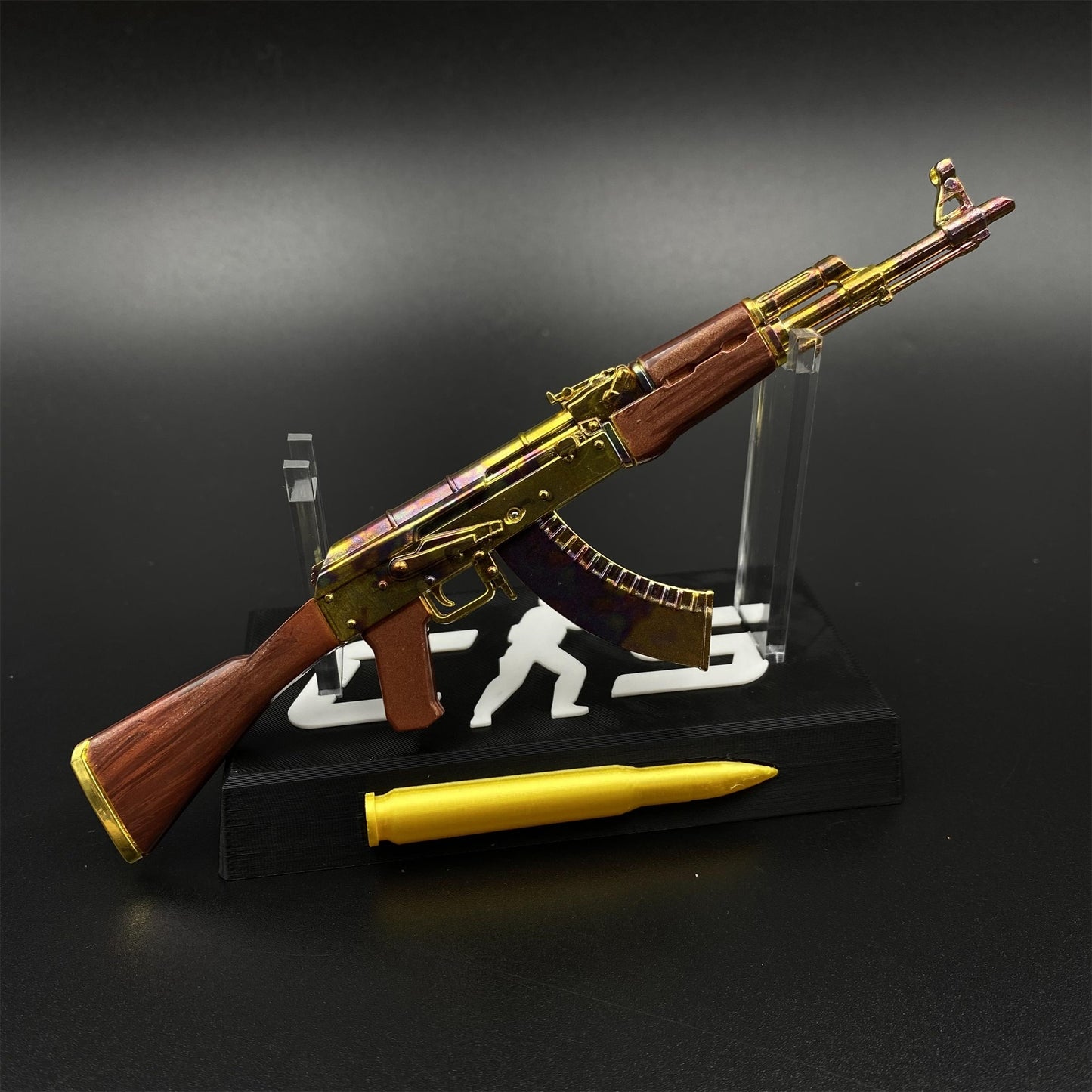 Hot Game CS2 AK47 Case Hardened Metal Replica Game Prop Collectible