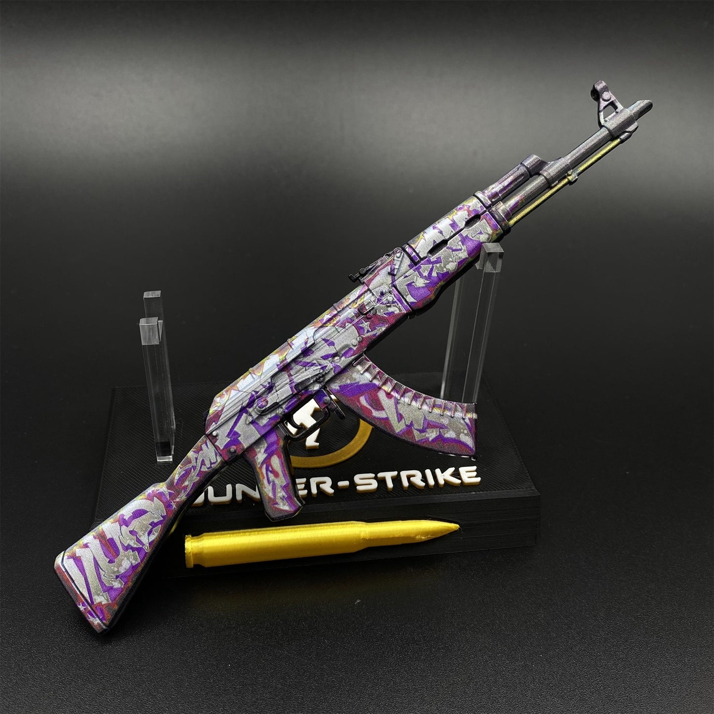 Hot Game CS2 AK47 Head Shot Skin Metal Replica Game Prop Collectible
