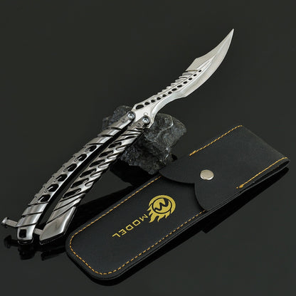 Deep Space Skeleton Balisong Replica Arena Breakout Game Prop